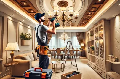 Connecting chandeliers and lamps, Construction and repair, Electricians, 150 ₪, Haifa