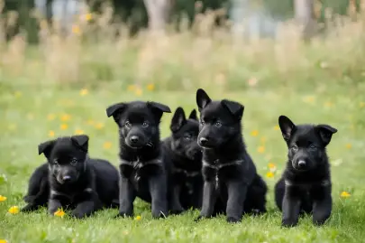 Two month old black German Shepherd puppies for sale, Animals, Sale of dogs, German Shepherd, Netanya, 3,500 ₪