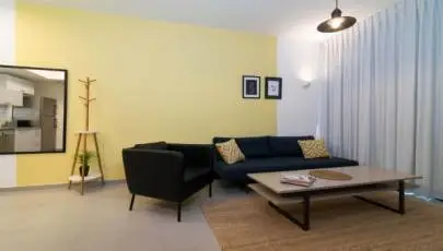 Original 2-room apartment with a balcony and panoramic views of the city's sights!!! Fully furnished and equipped with everything necessary for recreation and accommodation of 4 people, Tel Aviv, Flats & Apartments, 145 ₪